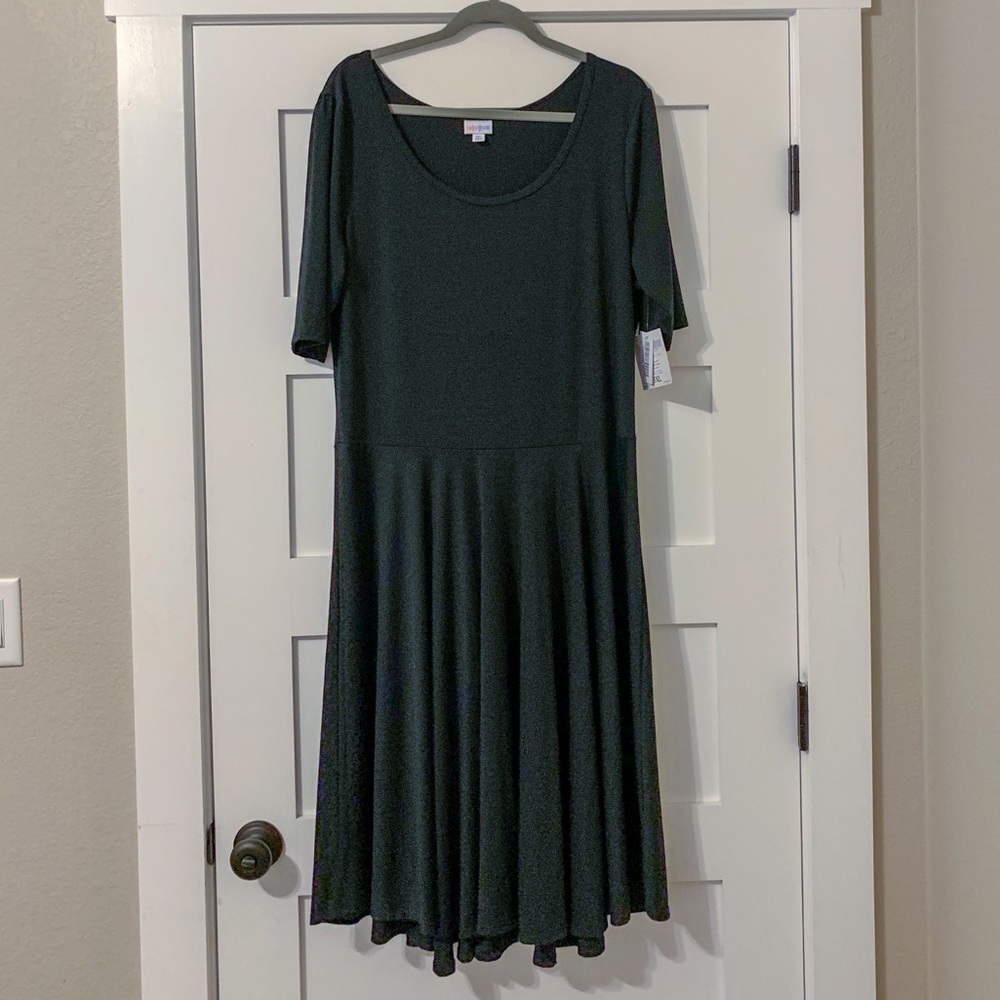 NWT LuLaRoe Nicole Ringer 3XL Solid Black
